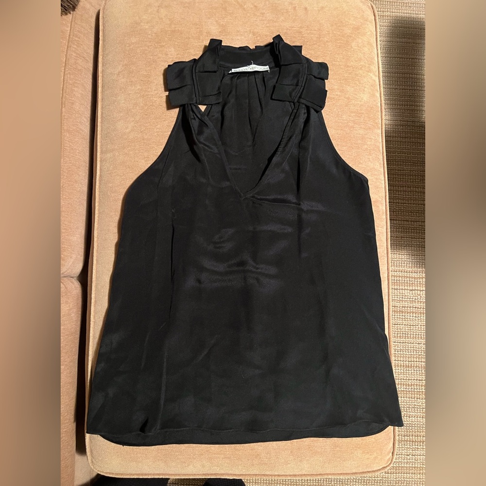 Ramy Brook Black Silk Top